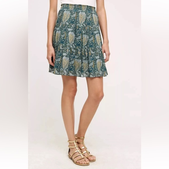 TINY by ANTHROPOLOGIE NWOT Pina Skirt in Moss - Picture 1 of 11
